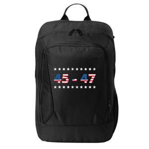 45 47 Trump 2024 T Shirt Support Donald Trump City Backpack