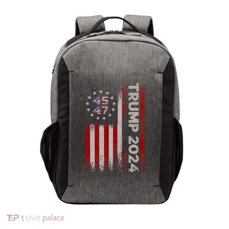 45 47 Trump 2024 American Flag Vector Backpack