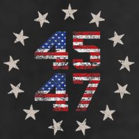 45 47 Trump 2024 American Flag Front And Back Cool Comfort Performance Bucket Hat