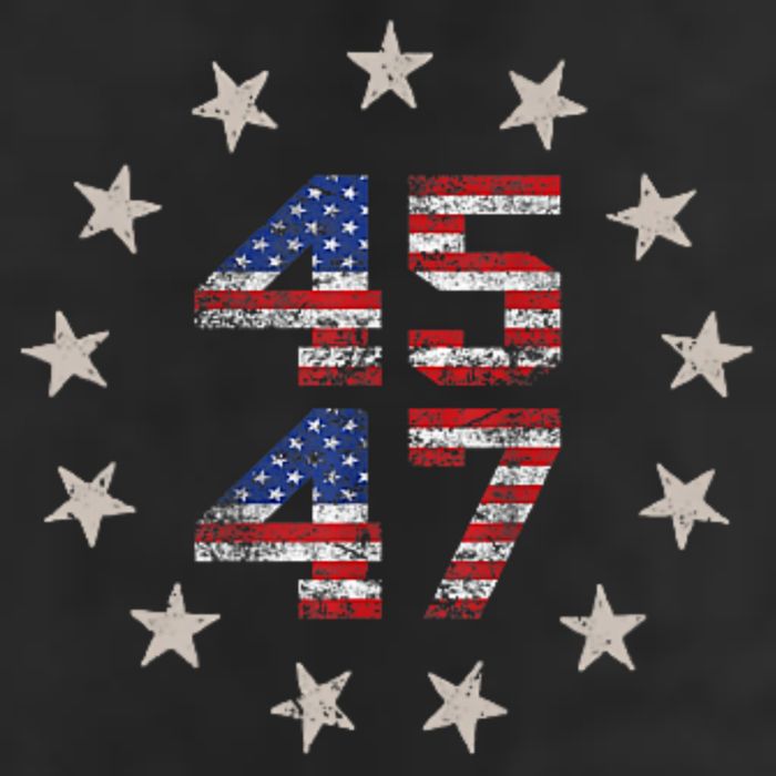 45 47 Trump 2024 American Flag Front And Back Cool Comfort Performance Bucket Hat