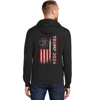 45 47 Trump 2024 American Flag Front And Back Hoodie