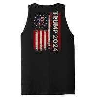 45 47 Trump 2024 American Flag Front And Back PosiCharge Competitor Tank