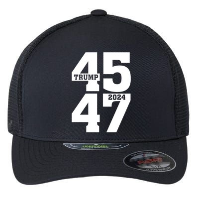 45 47 Trump 2024 Funny Trump 2024 Flexfit Unipanel Trucker Cap