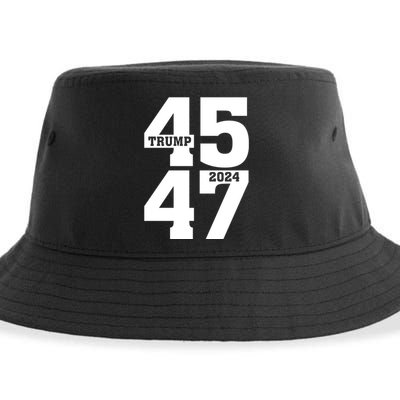 45 47 Trump 2024 Funny Trump 2024 Sustainable Bucket Hat