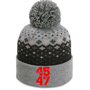 45 47 Trump 2024 Funny Trump 2024 The Baniff Cuffed Pom Beanie