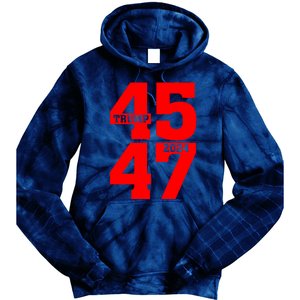 45 47 Trump 2024 Funny Trump 2024 Tie Dye Hoodie