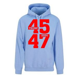 45 47 Trump 2024 Funny Trump 2024 Unisex Surf Hoodie