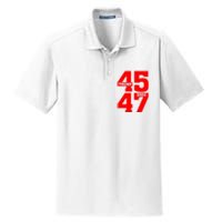 45 47 Trump 2024 Funny Trump 2024 Dry Zone Grid Polo