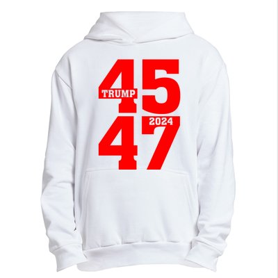 45 47 Trump 2024 Funny Trump 2024 Urban Pullover Hoodie