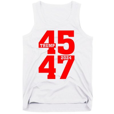 45 47 Trump 2024 Funny Trump 2024 Tank Top