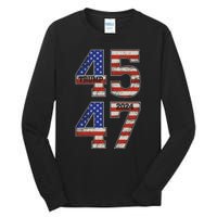 45 47 Trump 2024 Funny Trump 2024 Tall Long Sleeve T-Shirt