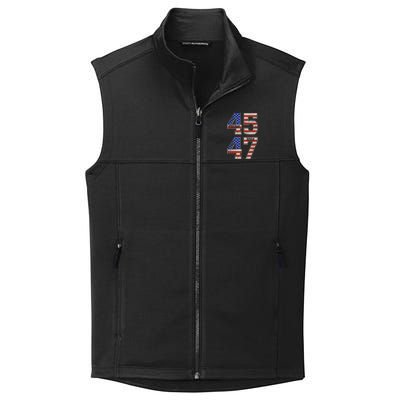 45 47 Trump 2024 Funny Trump 2024 Collective Smooth Fleece Vest