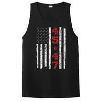 45 47 Trump Vintage Usa Flag 2024 President Election Politic PosiCharge Competitor Tank