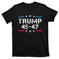 45 47 Trump 2024 American Flag T-Shirt