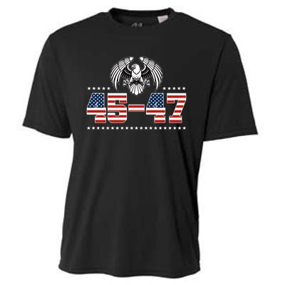 45 47 Trump Wins 2024 Election Cooling Performance Crew T-Shirt