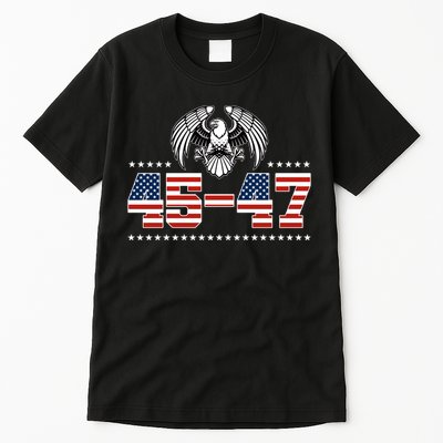 45 47 Trump Wins 2024 Election Tall T-Shirt