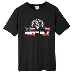 45 47 Trump Wins 2024 Election Tall Fusion ChromaSoft Performance T-Shirt