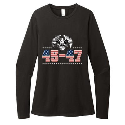 45 47 Trump Wins 2024 Election Womens CVC Long Sleeve Shirt