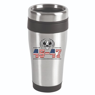 45 47 Trump Wins 2024 Election 16oz Travel Tumbler