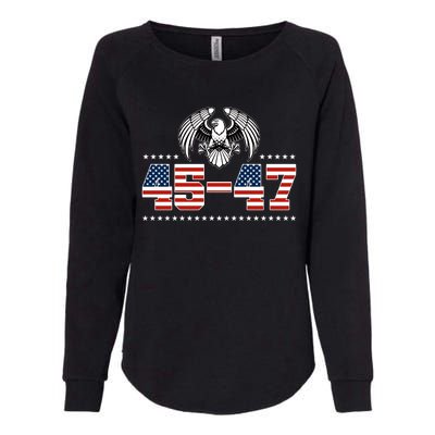 45 47 Trump Wins 2024 Election Womens California Wash Sweatshirt