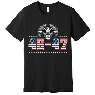 45 47 Trump Wins 2024 Election Premium T-Shirt