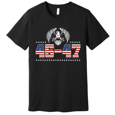 45 47 Trump Wins 2024 Election Premium T-Shirt