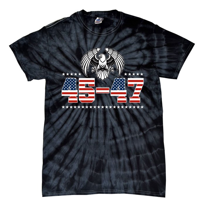 45 47 Trump Wins 2024 Election Tie-Dye T-Shirt