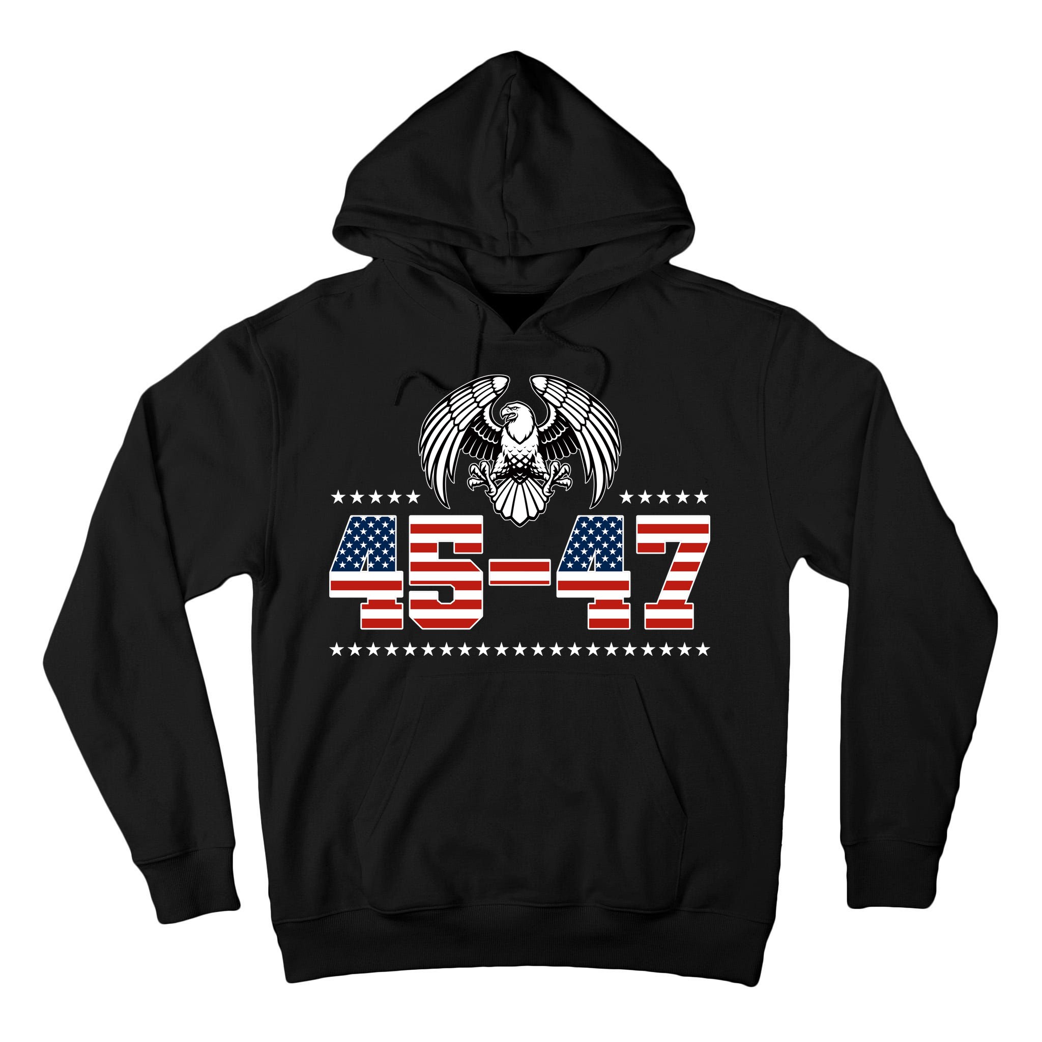 45 47 Trump Wins 2024 Election Tall Hoodie