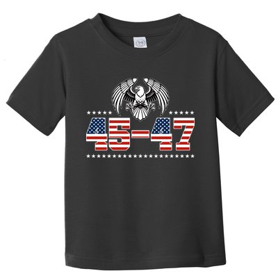 45 47 Trump Wins 2024 Election Toddler T-Shirt