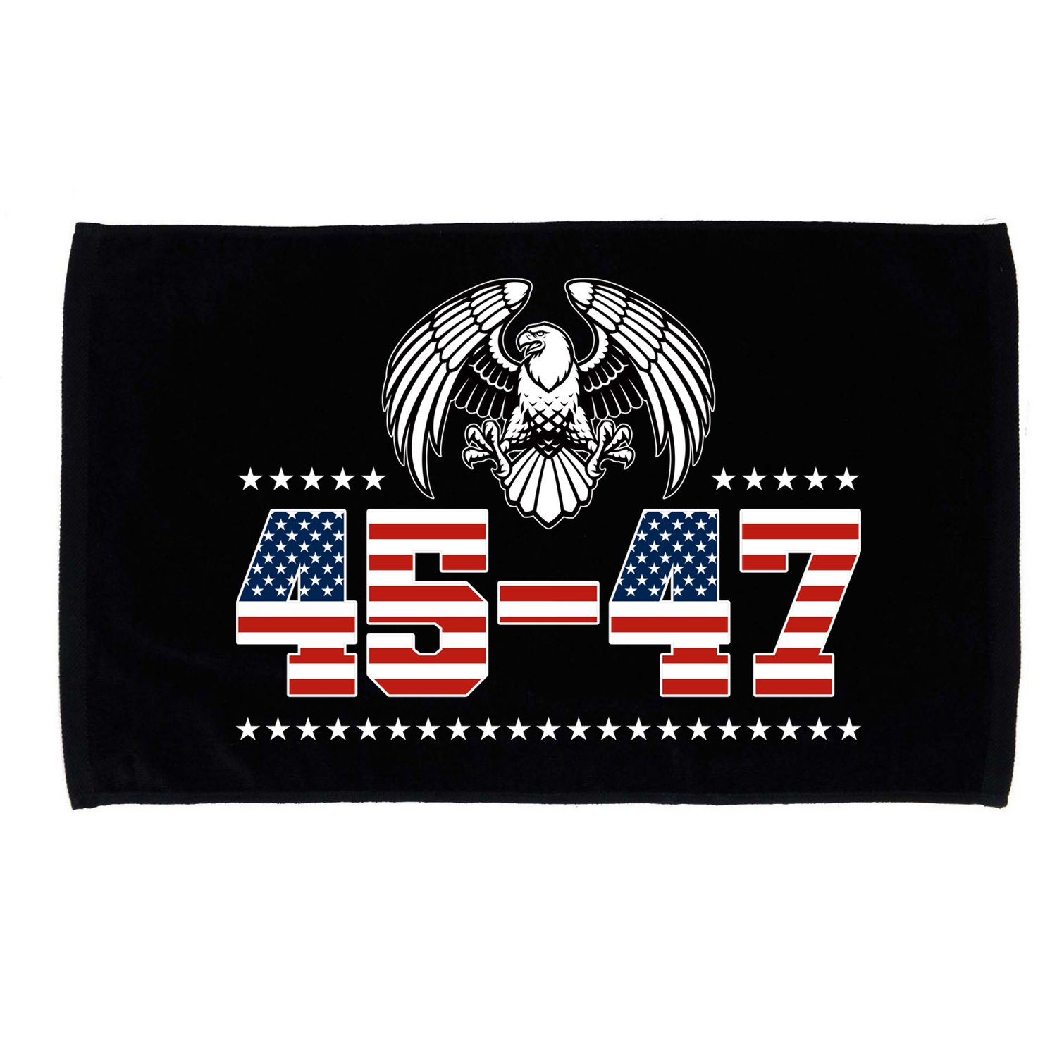 45 47 Trump Wins 2024 Election Microfiber Hand Towel