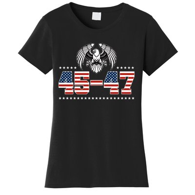 45 47 Trump Wins 2024 Election Women's T-Shirt