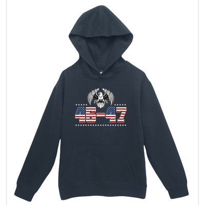 45 47 Trump Wins 2024 Election Urban Pullover Hoodie