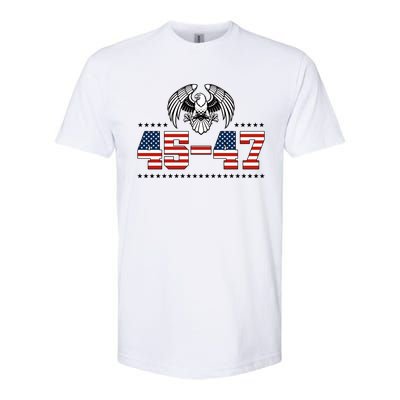 45 47 Trump Wins 2024 Election Softstyle CVC T-Shirt