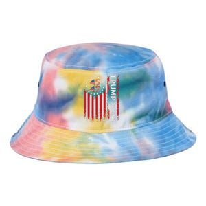 45 47 Trump 2024 American Flag Tie Dye Newport Bucket Hat