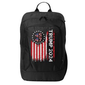 45 47 Trump 2024 American Flag City Backpack