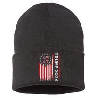 45 47 Trump 2024 American Flag Sustainable Knit Beanie