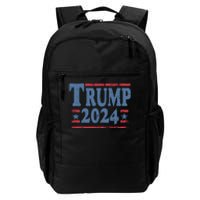 45 47 Trump 2024 American Flag Daily Commute Backpack