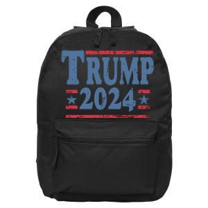 45 47 Trump 2024 American Flag 16 in Basic Backpack