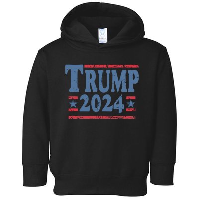 45 47 Trump 2024 American Flag Toddler Hoodie