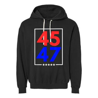 45 47 Trump 2024 Trendy Garment-Dyed Fleece Hoodie