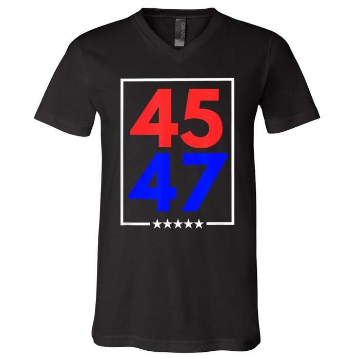 45 47 Trump 2024 Trendy V-Neck T-Shirt