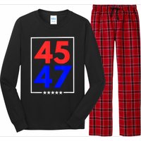 45 47 Trump 2024 Trendy Long Sleeve Pajama Set