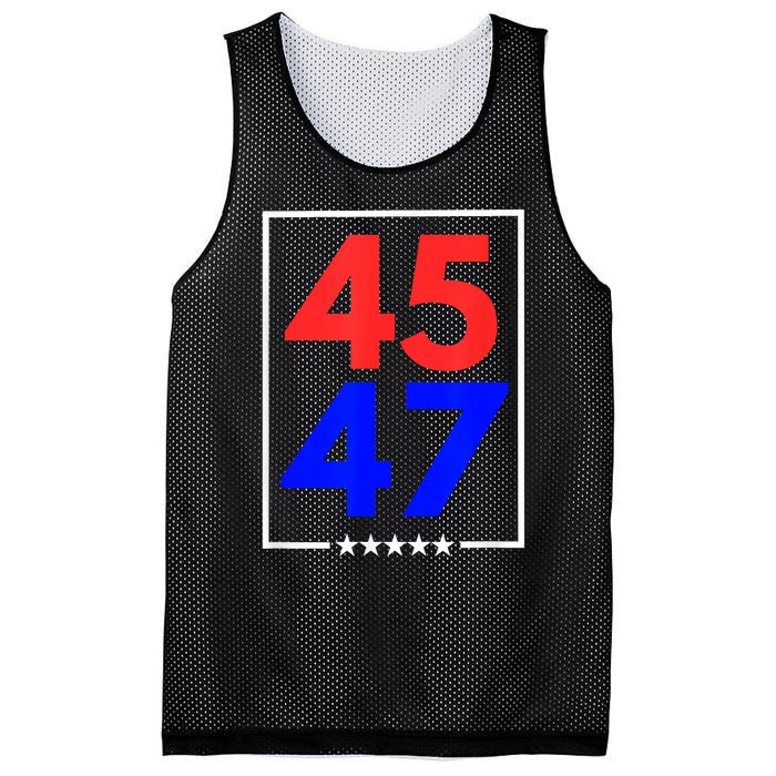 45 47 Trump 2024 Trendy Mesh Reversible Basketball Jersey Tank