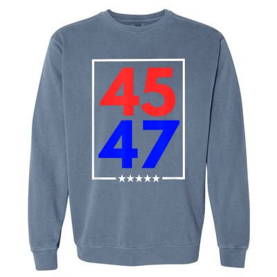 45 47 Trump 2024 Trendy Garment-Dyed Sweatshirt