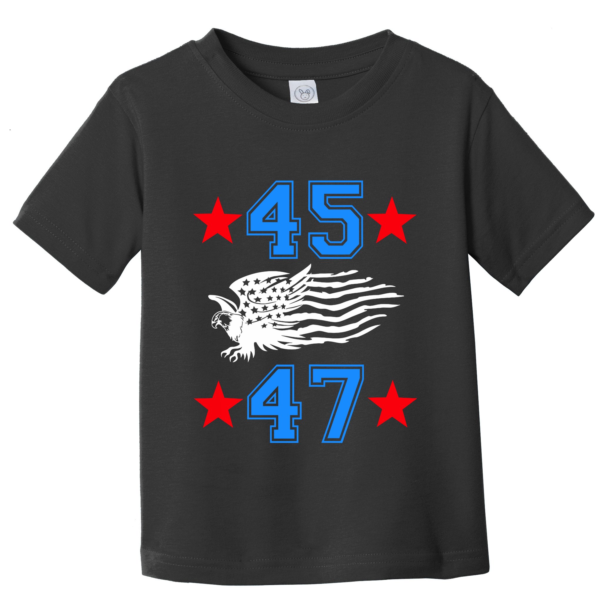 45 47 Trump Sign Us Eagle American Flag America Trump 45 47 Toddler T-Shirt