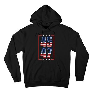 45 47 Trump 2024 President Trump 2024 American Flag Hoodie