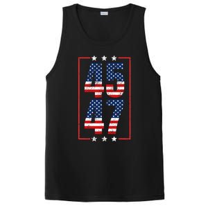 45 47 Trump 2024 President Trump 2024 American Flag PosiCharge Competitor Tank