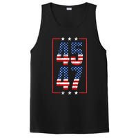 45 47 Trump 2024 President Trump 2024 American Flag PosiCharge Competitor Tank