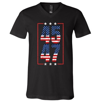 45 47 Trump V-Neck T-Shirt