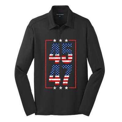 45 47 Trump Silk Touch Performance Long Sleeve Polo